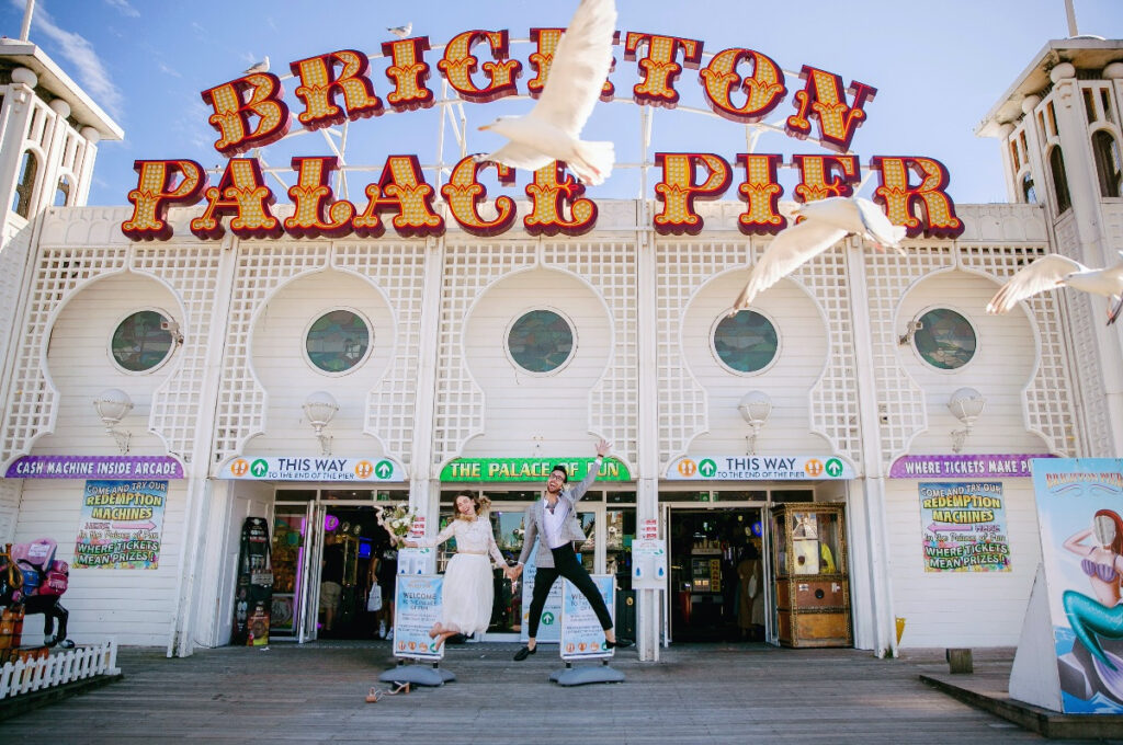 Photo of the entrance to Palace Pier in Brighton